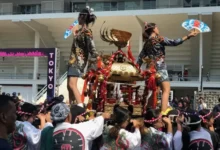 Parade Omikoshi Warnai Pembukaan Impactnation Japan Festival 2024 pada Istora Senayan